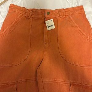 Free people orange Cargos